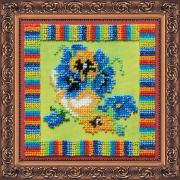 Набор для вышивки бисером Анютины глазки